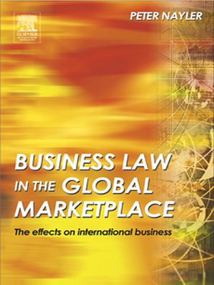 cover image of Business Law in the Global Market Place